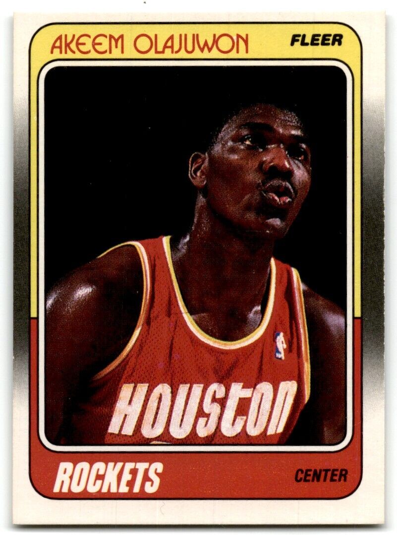 1988-89 Fleer Akeem Olajuwon Houston Rockets #53