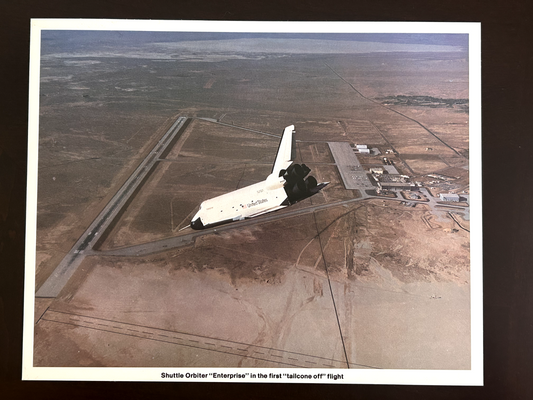 NASA Space Shuttle the Approach and Landing Tests (ALT) of the Space litho 8X10