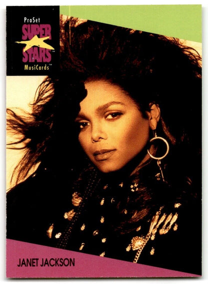 1991-92 ProSet Super Stars MusiCard Janet Jackson #56