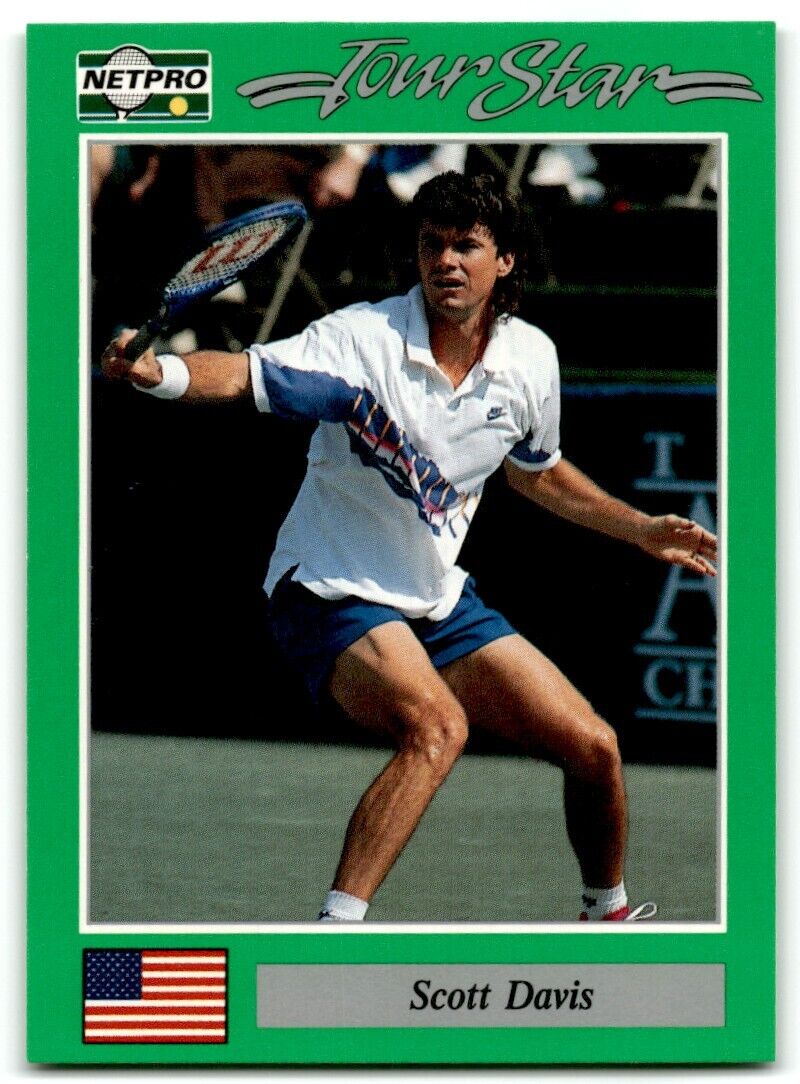 1991 Protennis player Cards Netpro Tour Star Scott Davis #19