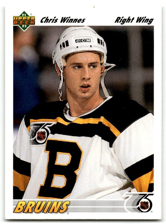 1991-92 Upper Deck Chris Winnes Rookie Boston Bruins #514