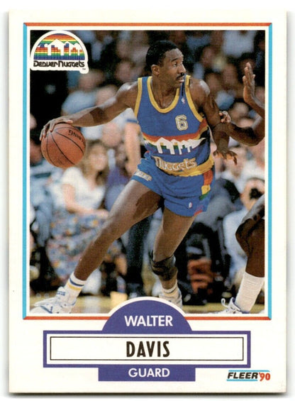 1990-91 Fleer Walter Davis Denver Nuggets #47