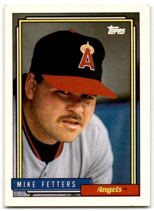 1992 Topps Mike Fetters California Angels #602