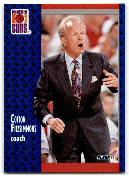 1991-92 Fleer Cotton Fitzsimmons Phoenix Suns #159