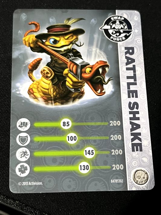 Activision Skylanders Swap Force Trading Card Rattle Shake