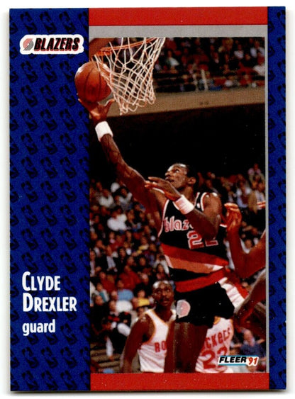 1991-92 Fleer Clyde Drexler Portland Trail Blazers #168