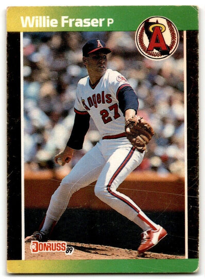 1989 Donruss Willie Fraser California Angels #567