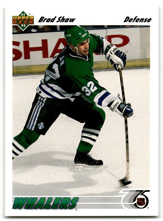 1991-92 Upper Deck Brad Shaw Hartford Whalers #297