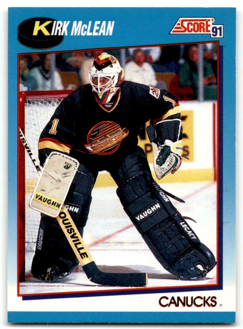 1991-92 Score Canadian Bilingual Kirk McLean Vancouver Canucks #481