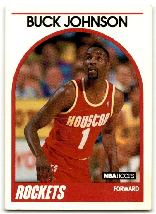 1989-90 Hoops Buck Johnson Rookie Houston Rockets #237