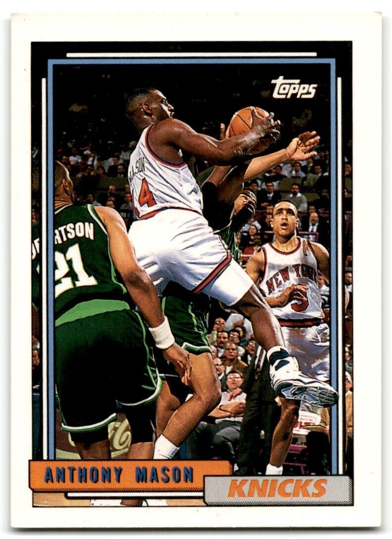 1992-93 Topps Anthony Mason New York Knicks #195