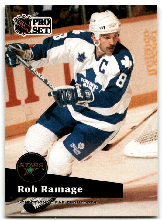 1991-92 Pro Set French Rob Ramage Minnesota North Stars #232