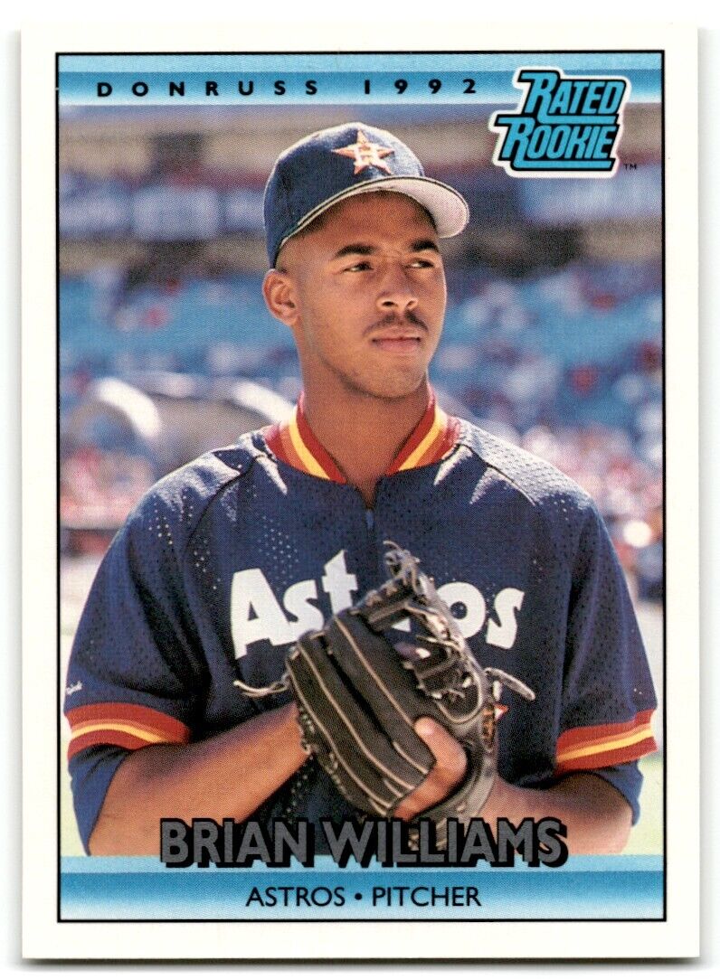 1992 Donruss Brian Williams Rookie Houston Astros #416