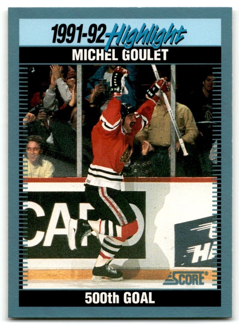 1992-93 Score Michel Goulet Chicago Blackhawks #444