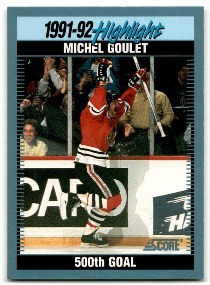 1992-93 Score Michel Goulet Chicago Blackhawks #444