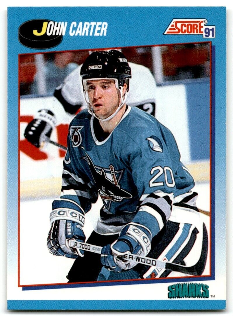 1991-92 Score Canadian Bilingual John Carter San Jose Sharks #557