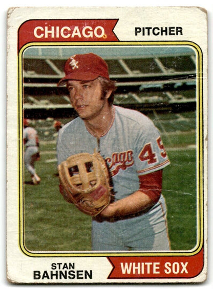 1974 Topps Stan Bahnsen Chicago White Sox #254