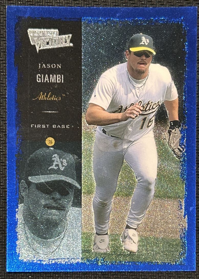 2000 Upper Deck Ultimate Upper Deck Victory Jason Giambi Oakland Athletics #5