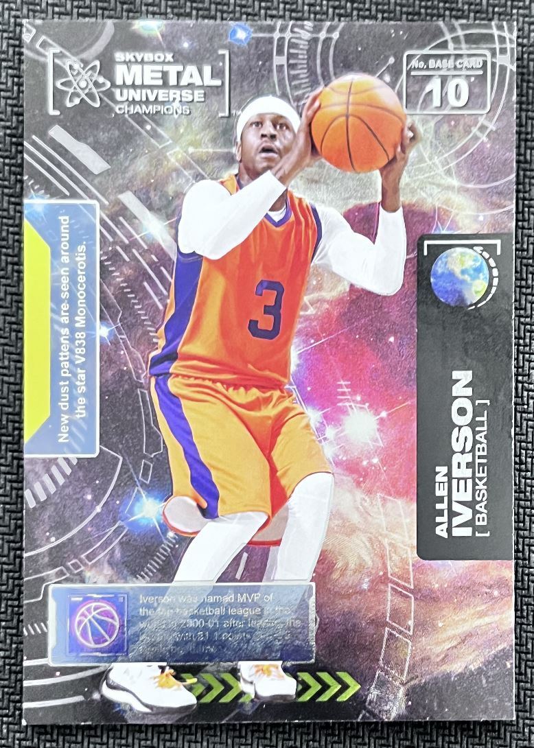 2021-22 Skybox Metal Universe Champion Allen Iverson #10