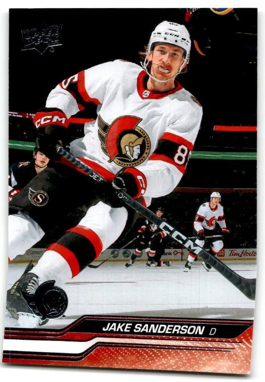 2023-24 Upper Deck Jake Sanderson Ottawa Senators #378