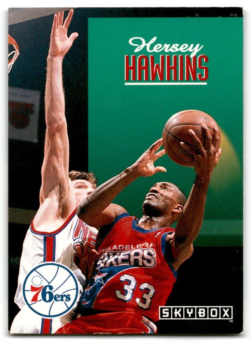 1992-93 SkyBox Hersey Hawkins Philadelphia 76ers #184