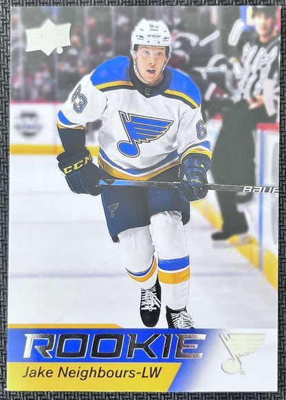 2022-23 Upper Deck NHL Star Rookie Jake Neighbours Rookie St. Louis Blues #25