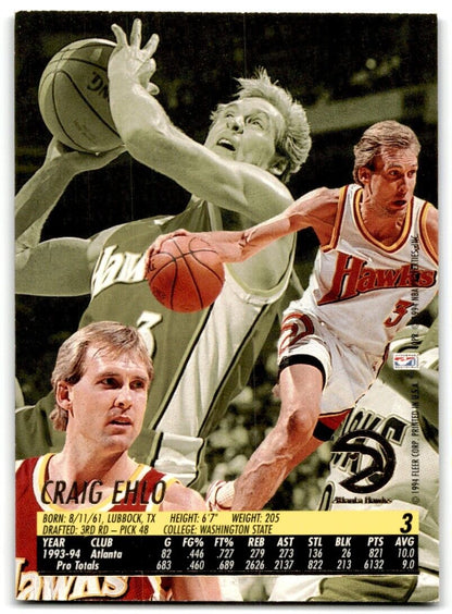 1994-95 Fleer Craig Ehlo Atlanta Hawks #3