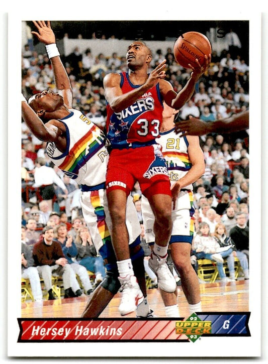 1992-93 Upper Deck Hersey Hawkins Philadelphia 76ers #187