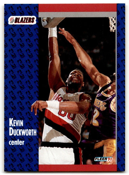 1991-92 Fleer Kevin Duckworth Portland Trail Blazers #169