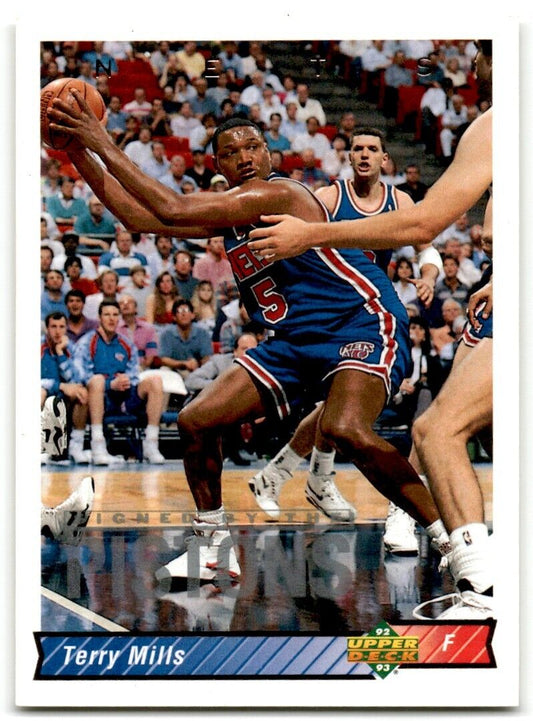 1992-93 Upper Deck Terry Mills Detroit Pistons #292