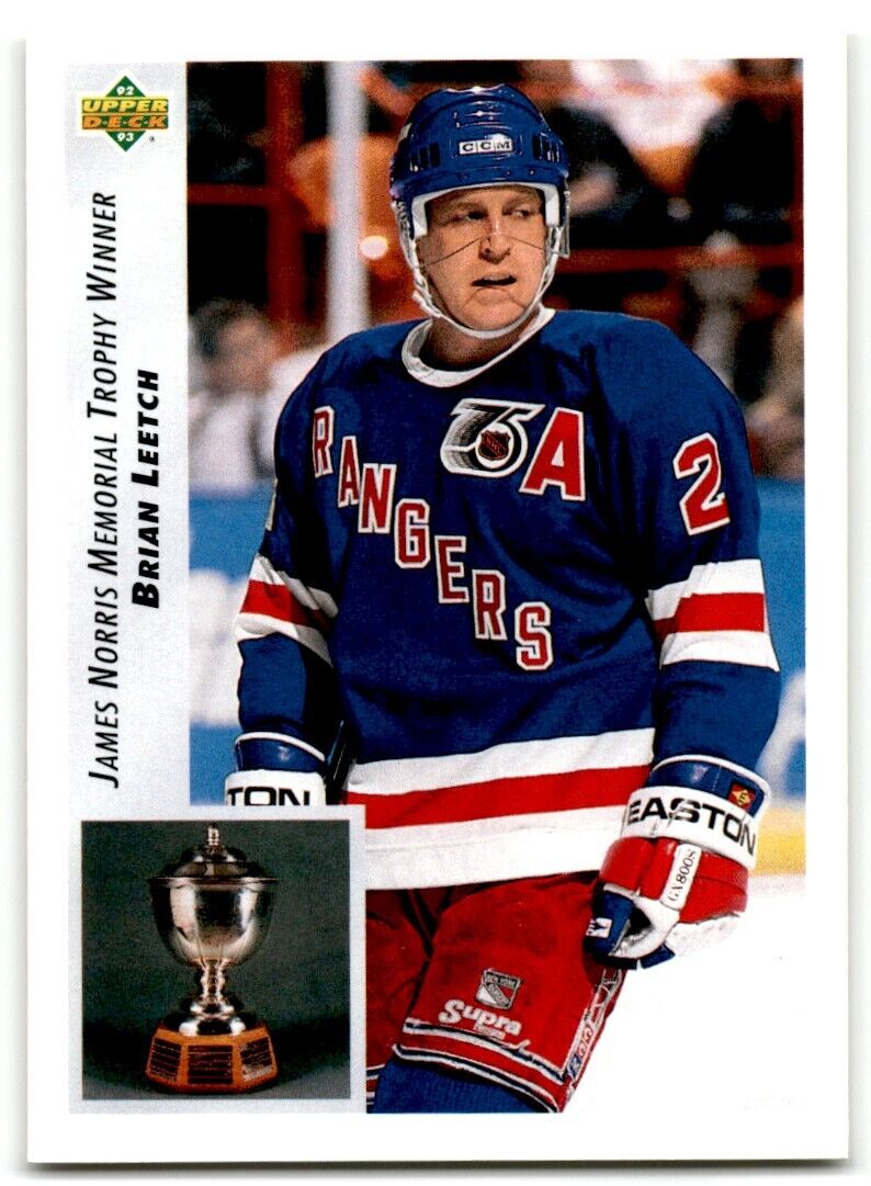 1992-93 Upper Deck Brian Leetch New York Rangers #434