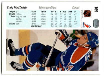 1990-91 Upper Deck Craig MacTavish Edmonton Oilers #169