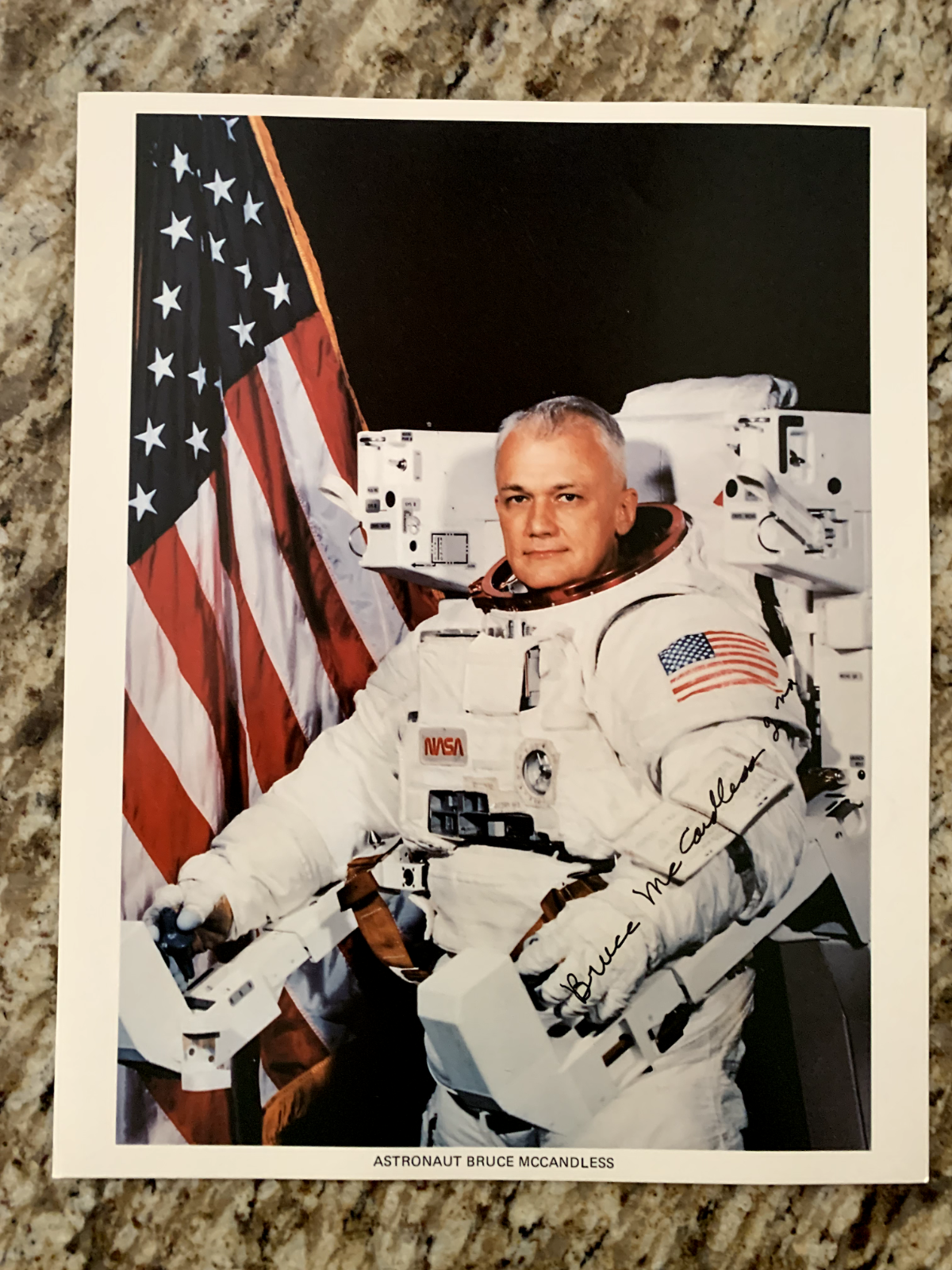 NASA Bruce McCandless autopen photo