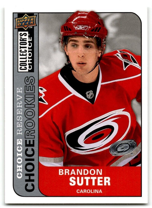 2008-09 Collector's Choice Reserve Brandon Sutter Carolina Hurricanes #243