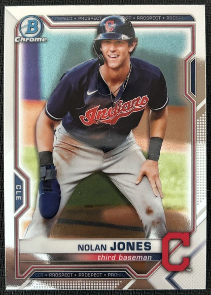 2021 Bowman Chrome Prospects Nolan Jones Cleveland Indians #BCP-35