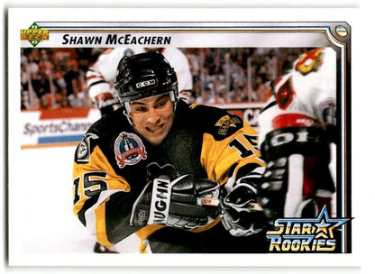 1992-93 Upper Deck Shawn McEachern Rookie Pittsburgh Penguins #412