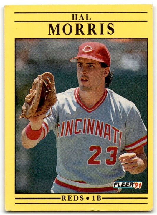 1991 Fleer Hal Morris Cincinnati Reds #72