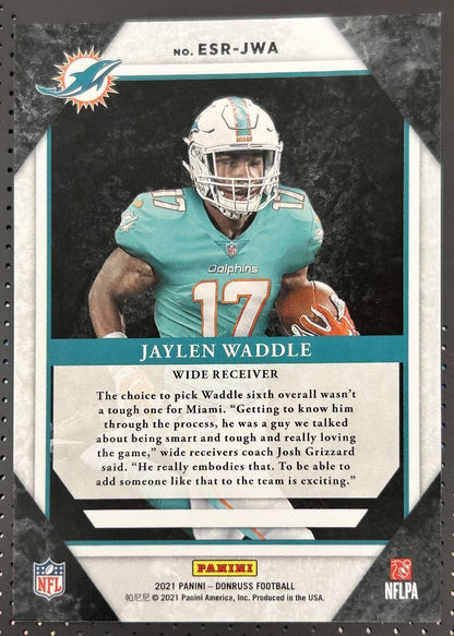 2021 Donruss Jaylen Waddle Miami Dolphins #ESR-JWA