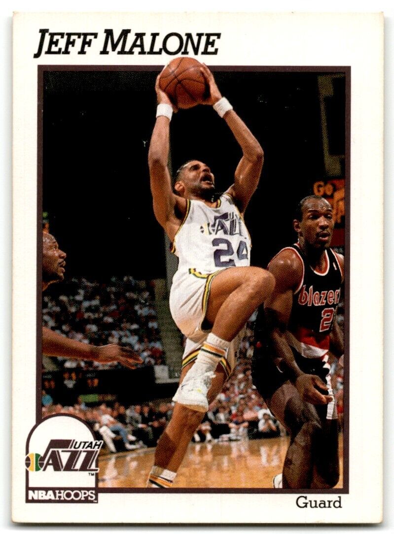 1991-92 Hoops Jeff Malone Utah Jazz #210