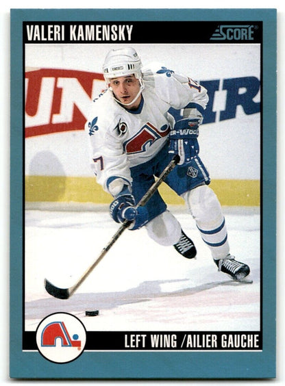 1992-93 Score Valeri Kamensky Quebec Nordiques #360