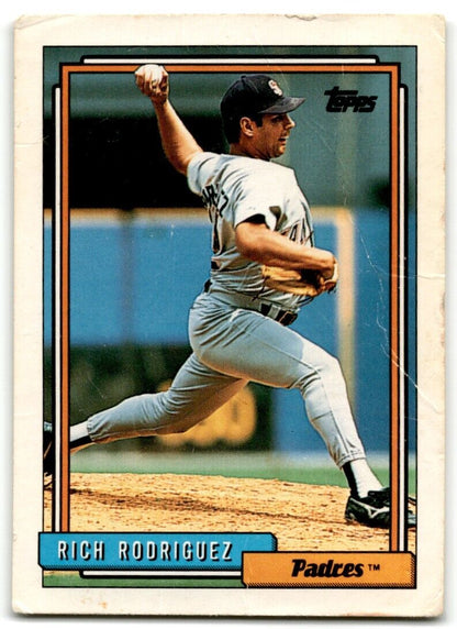 1992 Topps Rich Rodriguez San Diego Padres #462