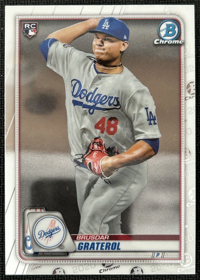 2020 Bowman Chrome Brusdar Graterol Rookie Los Angeles Dodgers #5