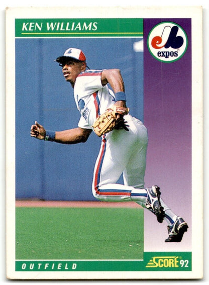 1992 Score Ken Williams Montreal Expos #354