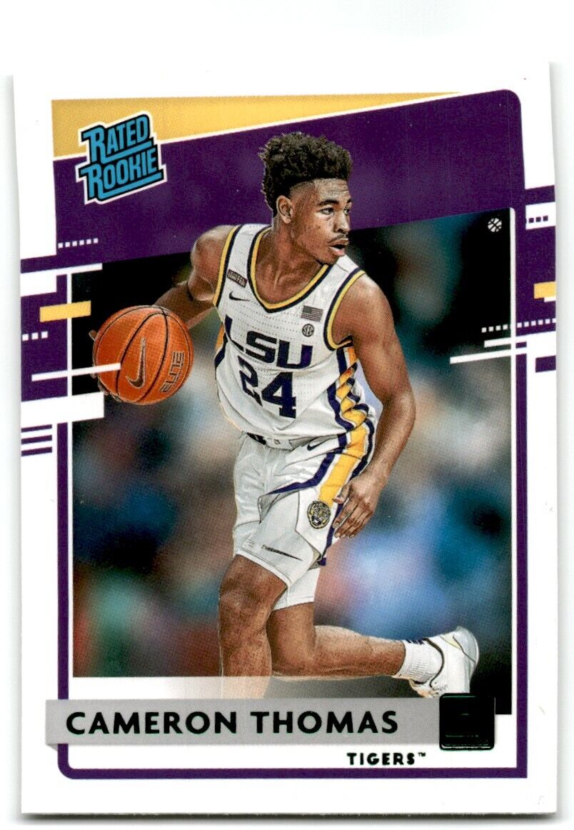 2021-22 Panini Chronicles Donruss Draft Picks Cameron Thomas LSU Tigers #40