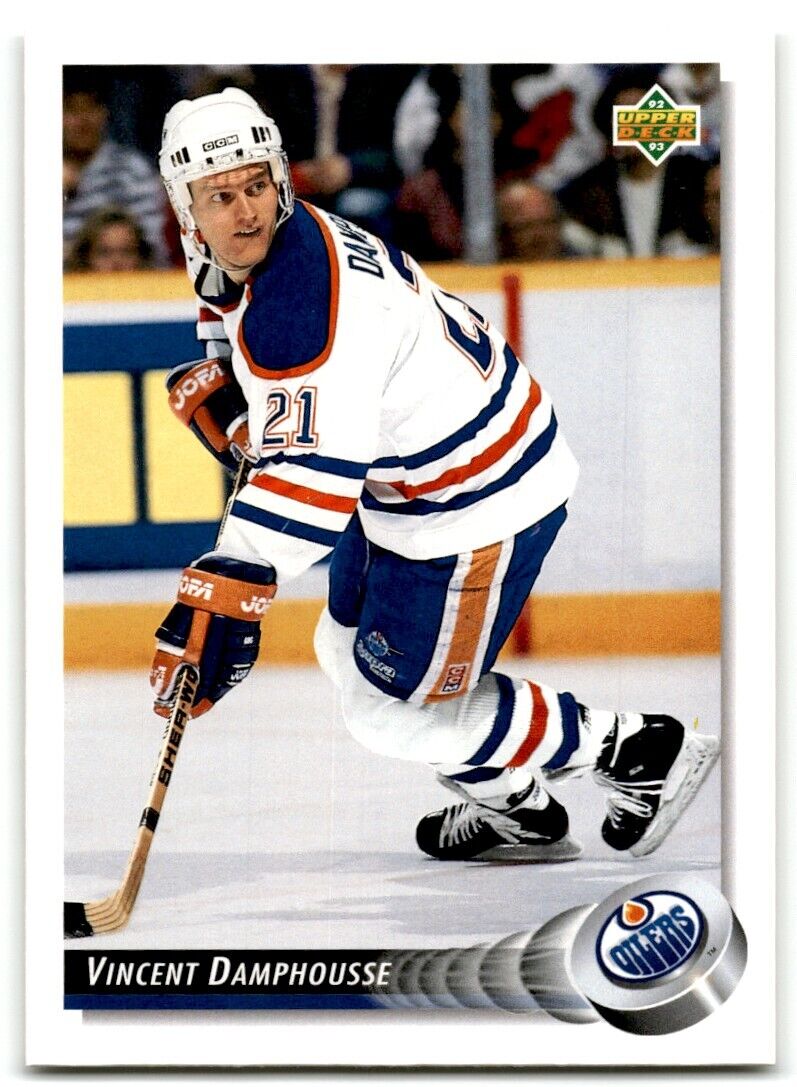 1992-93 Upper Deck Vincent Damphousse Edmonton Oilers #307