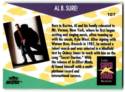 1991-92 ProSet Super Stars MusiCard Al. B. Sure! #107