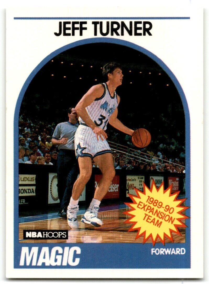 1989-90 Hoops Jeff Turner Rookie Orlando Magic #322