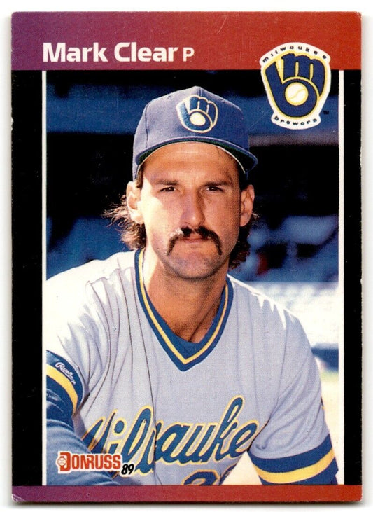 1989 Donruss Mark Clear Milwaukee Brewers #528