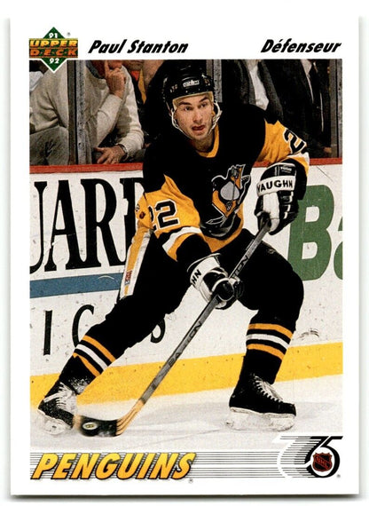 1991-92 Upper Deck French Paul Stanton Pittsburgh Penguins #203