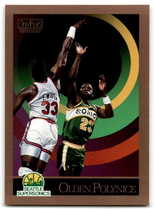 1990-91 SkyBox Olden Polynice Seattle SuperSonics #272